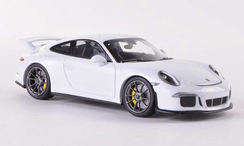 Porsche 991 GT3 1/43 Minichamps GT3 bianco 2013 modellino in miniatura