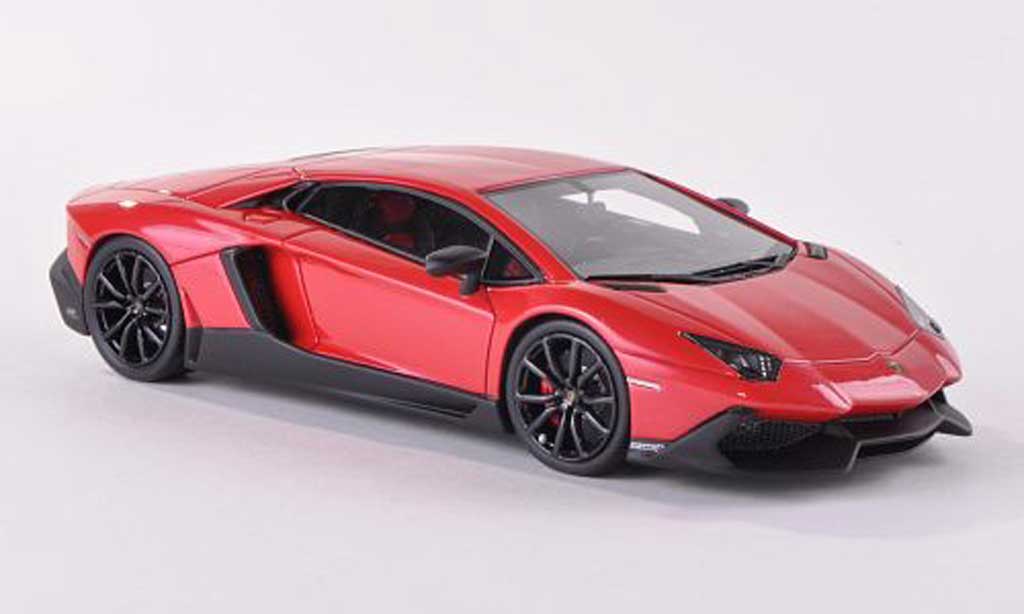 Lamborghini Aventador LP720-4 1/43 Look Smart LP720-4 rosso 50. Anniversary modellino in miniatura