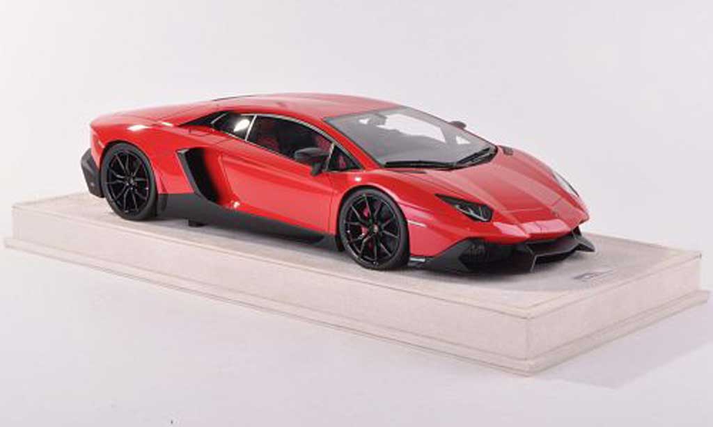 Lamborghini Aventador LP720-4 1/18 MR Collection LP720-4 50th Anniversario rosso modellino in miniatura