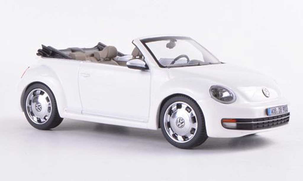 Volkswagen Beetle Cabriolet 1/43 Schuco Cabriolet bianco 2012 modellino in miniatura
