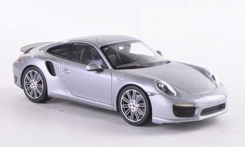 Porsche 991 Turbo 1/43 Minichamps Turbo grigio 2013 modellino in miniatura