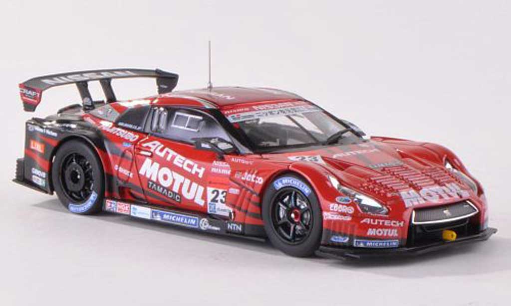 Nissan Skyline R35 1/43 Ebbro R35 GT-R No.23 Motal Autech Super GT500 2013 M.Yanagida/R.Quintarelli modellino in miniatura