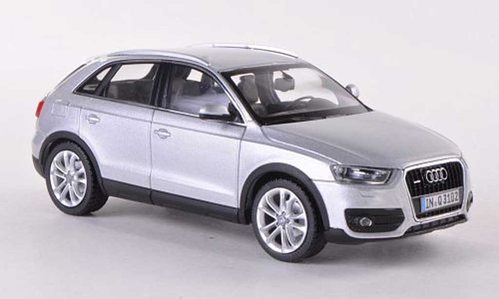 Audi Q3 1/43 Schuco grigio 2011 modellino in miniatura