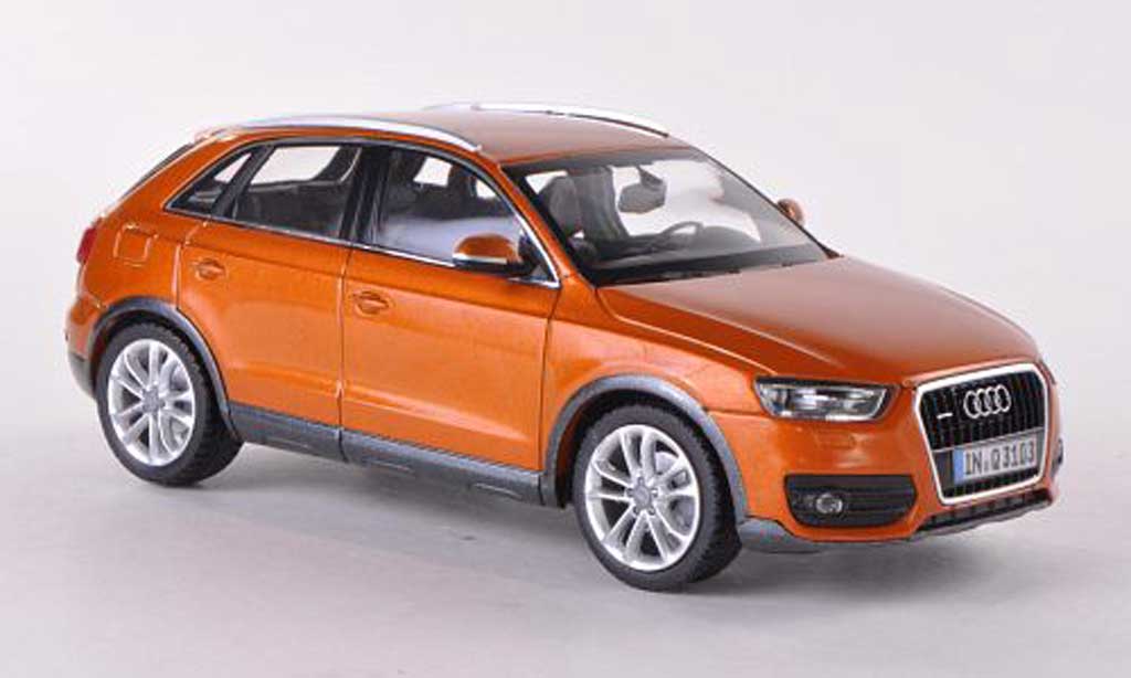 Audi Q3 1/43 Schuco orange 2011 modellino in miniatura