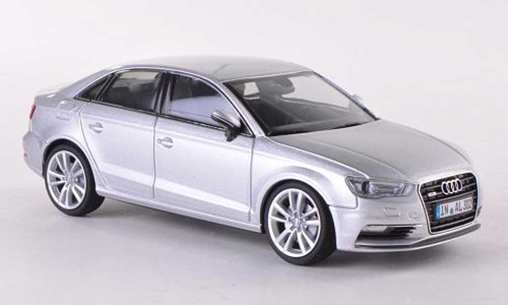 Audi A3 1/43 Herpa Limousine grigio 2013 modellino in miniatura