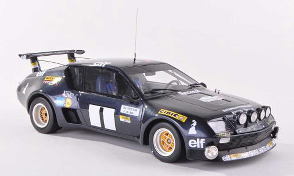 Alpine A310 1/18 Ottomobile Gr.5 No.1 Gitanes Rally du Var 1976 G.Frequelin/L.Delaval modellino in miniatura