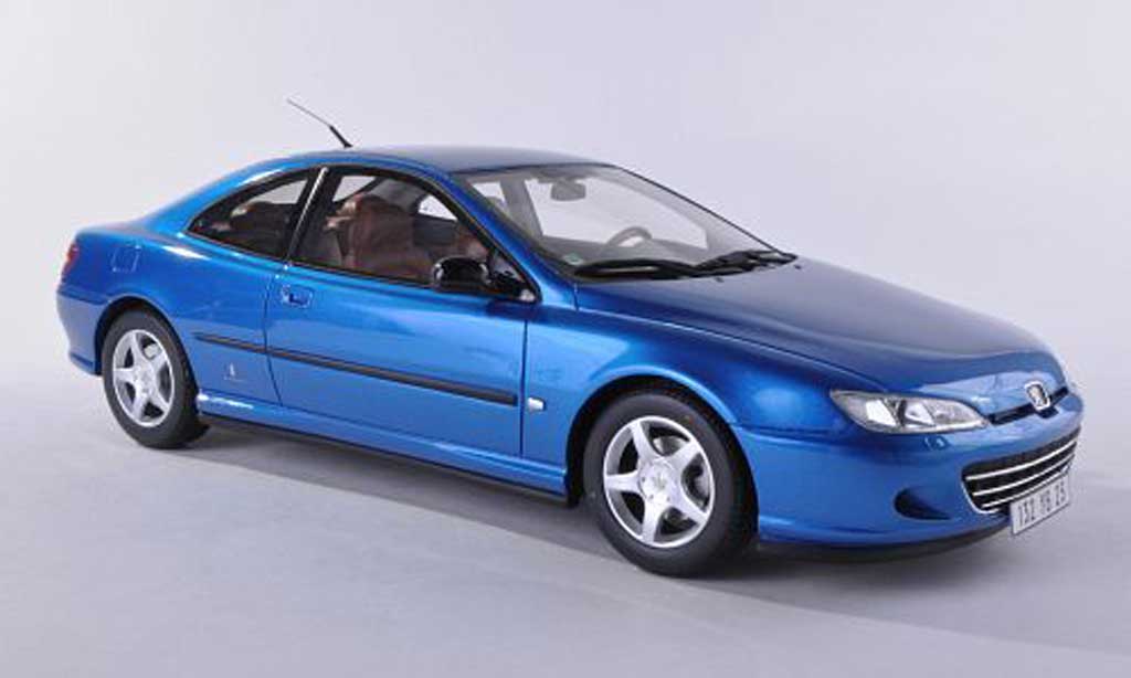 Peugeot 406 1/18 Ottomobile Coupe blu modellino in miniatura