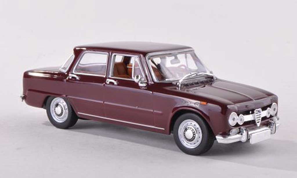 Alfa Romeo Giulia Super 1/43 Minichamps Super nero-rosso 1970 modellino in miniatura