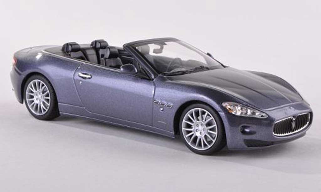 Maserati GranCabrio 1/43 Minichamps grigio 2010 modellino in miniatura
