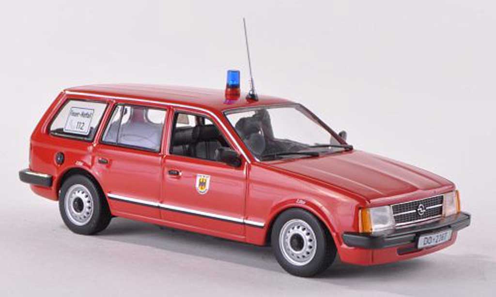 Opel Kadett D 1/43 Minichamps D Caravan pompiers Dortmund 1979 modellino in miniatura