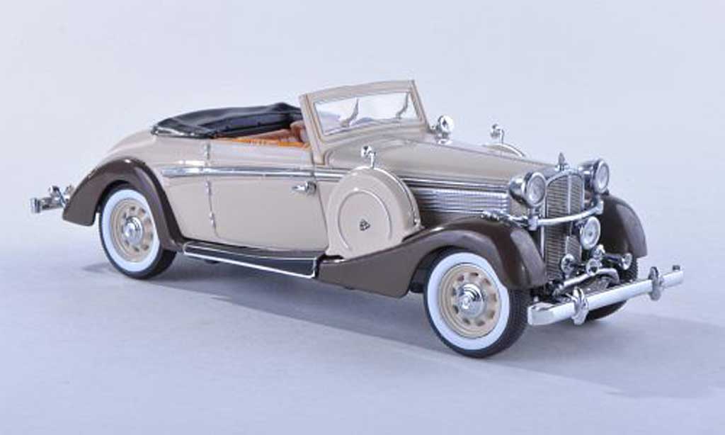 Maybach SW 1/43 Signature 38 cabriolet beige/brun 2-portes 1937 modellino in miniatura