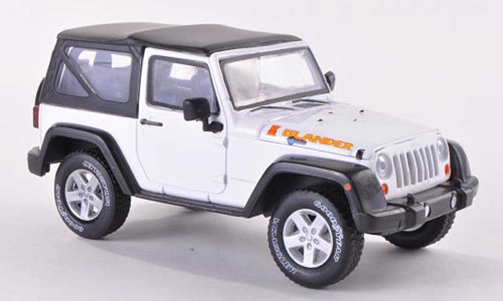 Jeep Wrangler 1/43 Greenlight Islander Edition bianco 2012 modellino in miniatura