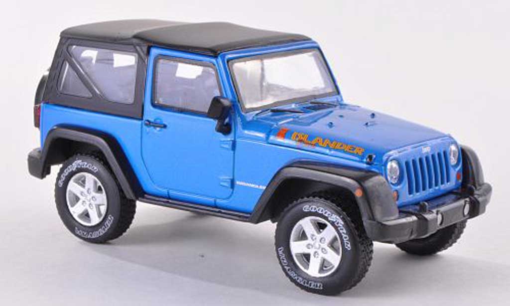 Jeep Wrangler 1/43 Greenlight Islander Edition blu 2012 modellino in miniatura
