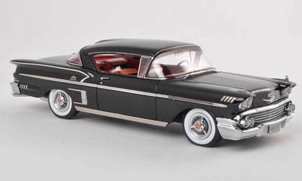 Chevrolet Bel Air 1958 1/43 Neo 1958 Impala 2-Door Hardtop Coupe nero modellino in miniatura