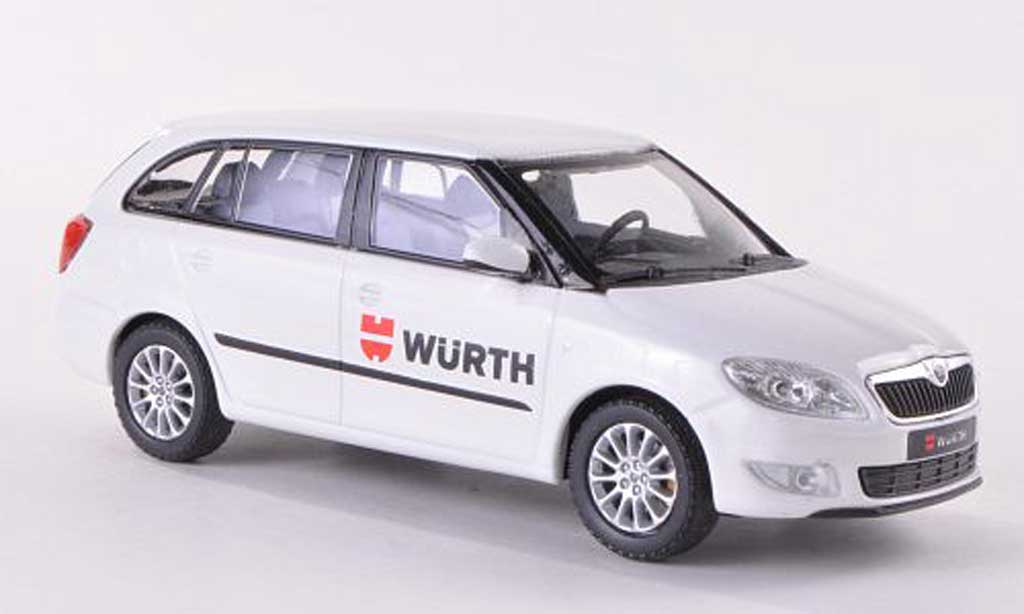 Skoda Fabia II 1/43 Abrex II Combi Wurth modellino in miniatura