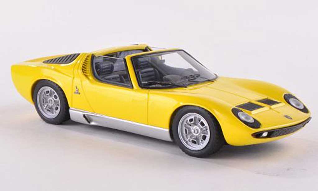Lamborghini Miura Roadster 1/43 Look Smart Roadster giallo Brussel 1968 modellino in miniatura