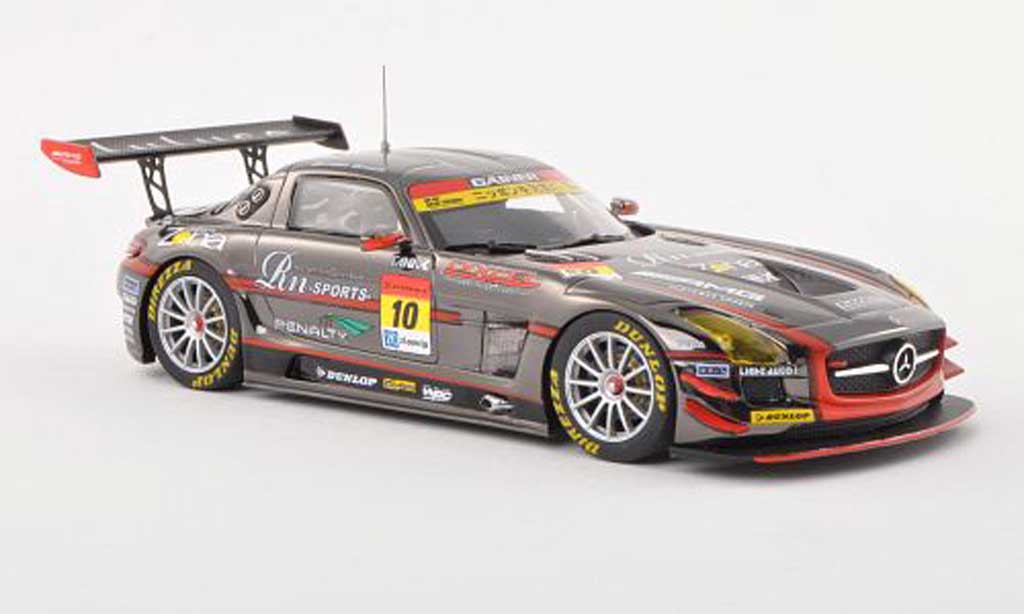 Mercedes SLS 1/43 Ebbro AMG No.10 Rn-Sports Dixcel Super GT300 2013 T.Tanaka/M.Ueda modellino in miniatura
