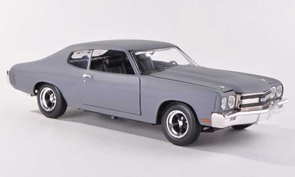 Chevrolet SS 1970 1/18 Johnny Lightning matt grigio Fast & Furios 4 modellino in miniatura