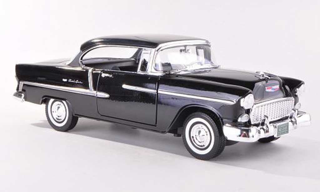 Chevrolet Bel Air 1955 1/18 Motormax 1955 Hardtop nero modellino in miniatura