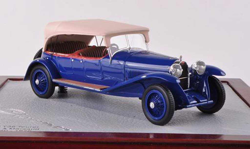 Bugatti 38 1/18 Chromes Tourer Lavocat & Marsault blu/beige ferme 1926 modellino in miniatura