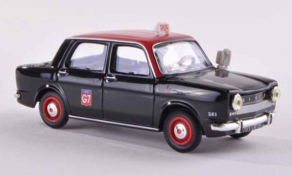 Simca 1000 1/43 Norev Taxi G7 nero/rosso 1962 modellino in miniatura