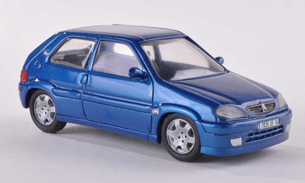 Citroen Saxo 1/43 Paradcar VTS blu modellino in miniatura