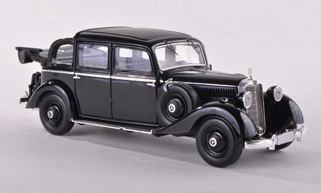 Mercedes 260 D 1/43 Esval Models D Pullmann Landaulet nero ouvert 1936 modellino in miniatura