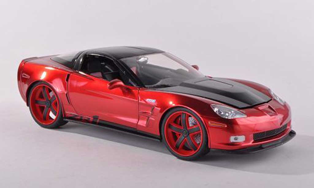 Chevrolet Corvette C6 1/18 Jada Toys C6 rosso/carbon 2009 modellino in miniatura