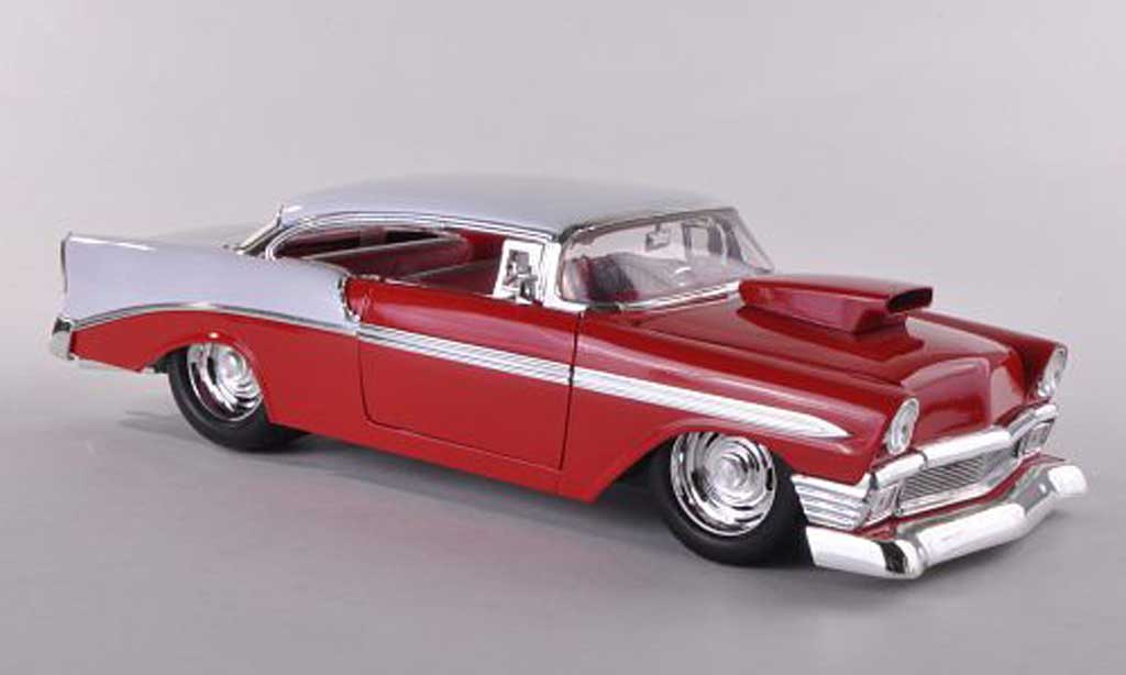 Chevrolet Bel Air 1956 1/18 Jada Toys 1956 Hardtop rosso/bianco modellino in miniatura