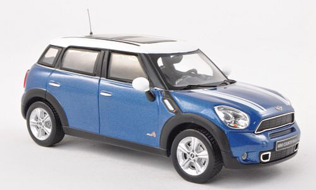 Mini Countryman S 1/43 IXO S blu/bianco 2011 modellino in miniatura