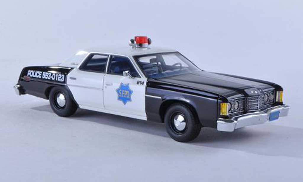 Ford Custom 1974 1/43 Matrix 1974 Douane 500 S.F.P.D. police (USA) modellino in miniatura