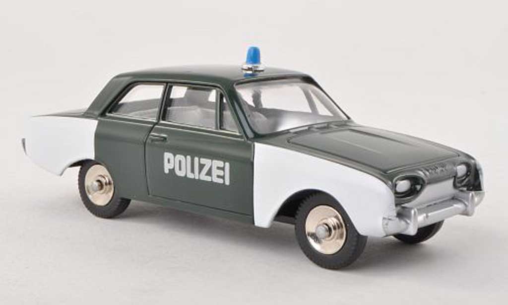 Ford Taunus 1/43 Dinky Toys 17m P3 police modellino in miniatura