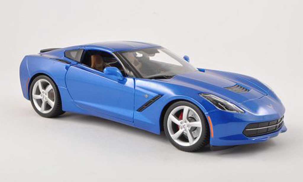 Chevrolet Corvette C7 1/18 Maisto C7 Stingray (C7) blu modellino in miniatura