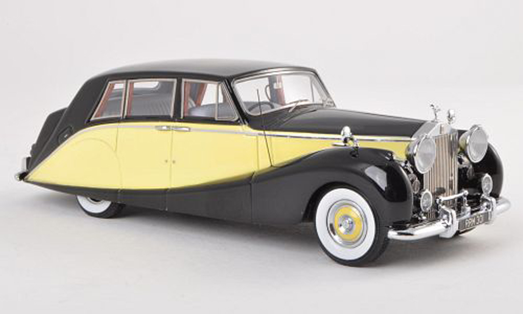 Rolls Royce Silver Wraith 1/43 Matrix Empress Limousine by Hooper nero/giallo 1956 modellino in miniatura