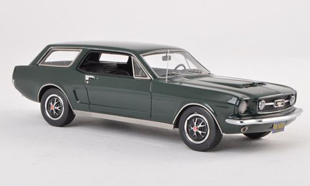 Ford Mustang 1965 1/43 Matrix 1965 Wagon nero-vert modellino in miniatura