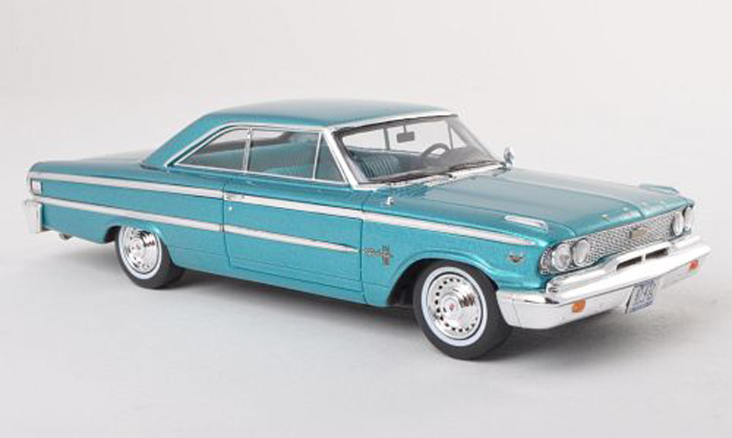 Ford Galaxy 1/43 Spark 500 turchese modele special MCW L.E.300 1963 modellino in miniatura