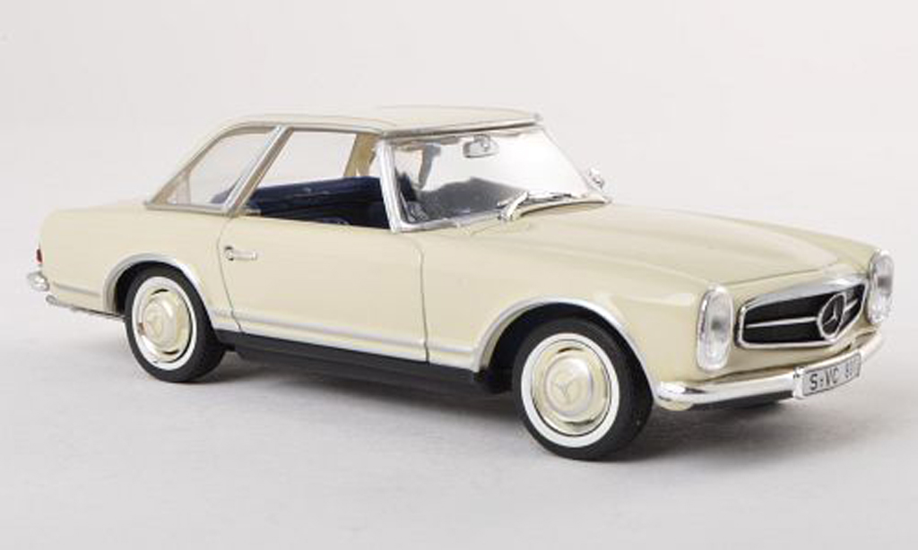 Mercedes CLA SL 1/43 Minichamps 230 SL (W113) clair-Ivoire modellino in miniatura