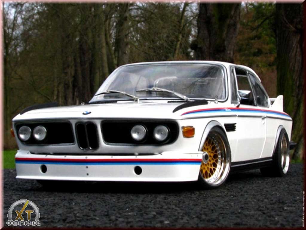 Bmw 3.0 CSL 1/18 Autoart CSL bianco kit deco csl l tuning modellino in miniatura