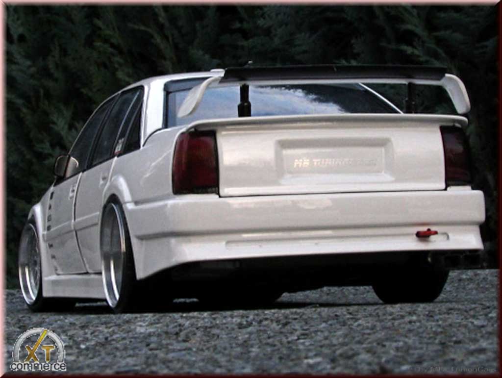 Opel Omega 1/18 Minichamps lotus 3000 bianco jantes 19 pouces bbs tuning modellino in miniatura