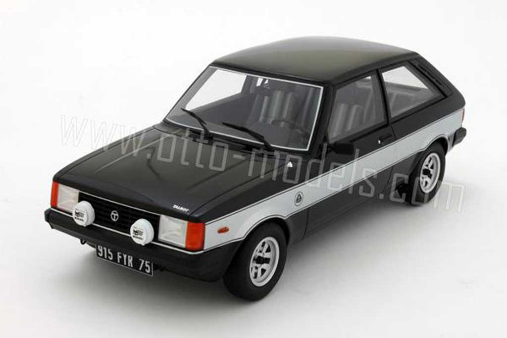 Talbot Sunbeam 1/18 Ottomobile lotus 1981 nero bandes grigios modellino in miniatura