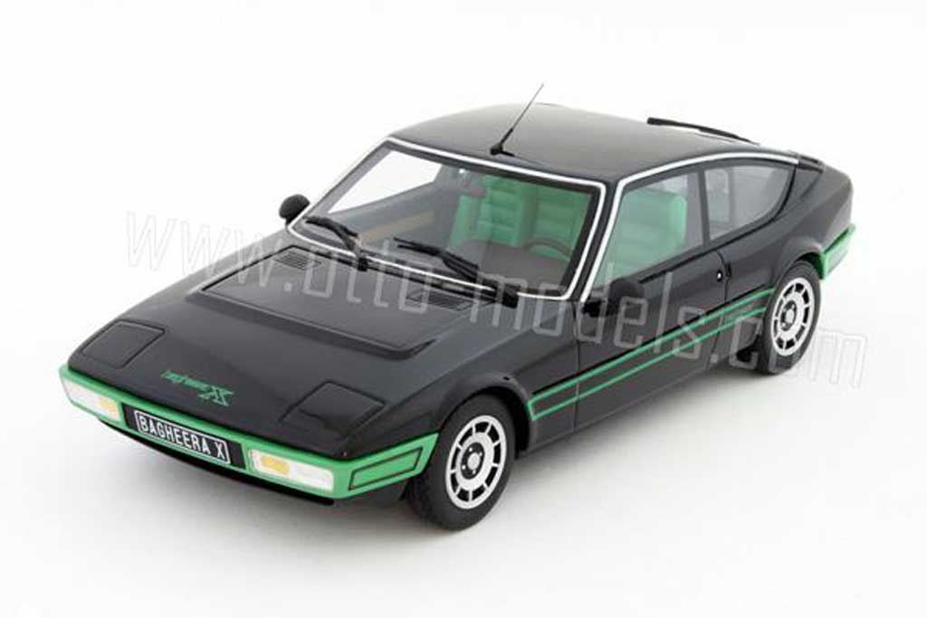 Simca Bagheera 1/18 Ottomobile x 1978 nero bandes gruns modellino in miniatura