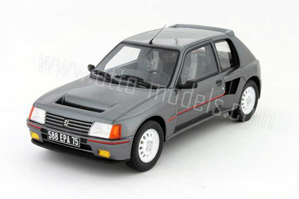 Peugeot 205 Turbo 16 1/18 Ottomobile Turbo 16 t16 serie 200 grigio 1984 modellino in miniatura