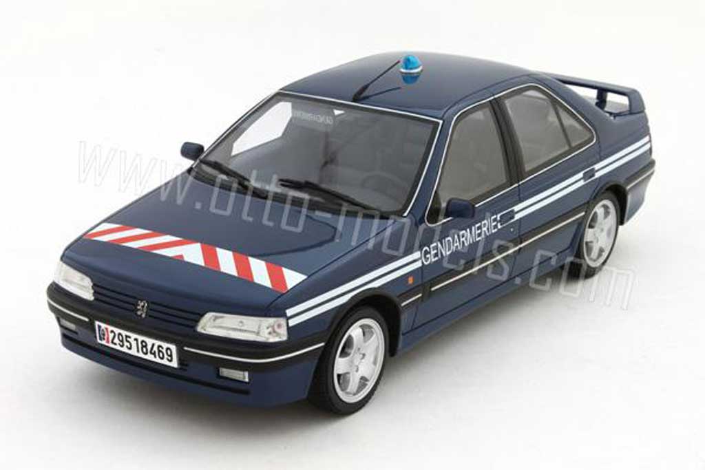 Peugeot 405 Turbo 16 1/18 Ottomobile Turbo 16 b.r.i (brigade intervention rapide) 1995 modellino in miniatura