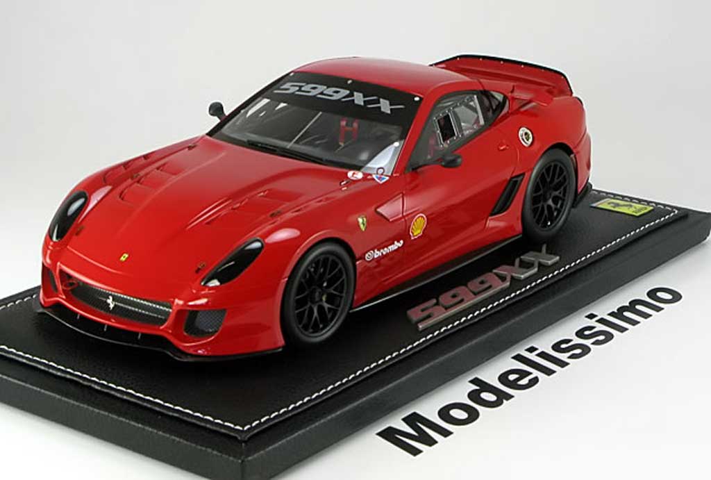 Ferrari 599 XX 1/18 BBR Models XX nerburgring record 2010 modellino in miniatura