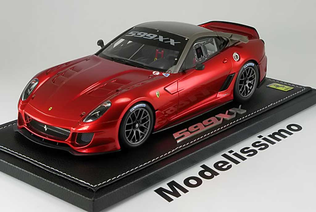 Ferrari 599 XX 1/18 BBR Models XX race version 2009 rosso modellino in miniatura