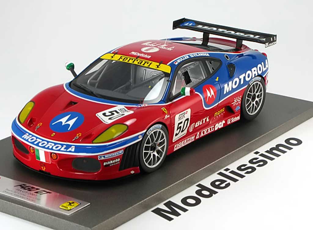 Ferrari F430 GT 1/18 BBR Models GT no.50 fia gt champions vilander muller 2007 motorola modellino in miniatura