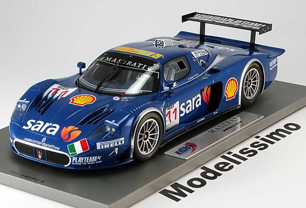 Maserati MC12 1/18 BBR Models no.11 fia gt bertolini piccini 2007 modellino in miniatura