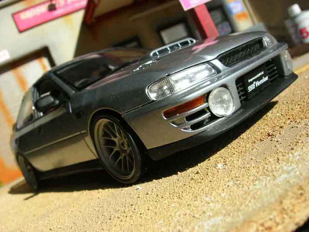 Subaru Impreza STI 1/18 Autoart GT Turbo STI wrx grigio tuning modellino in miniatura
