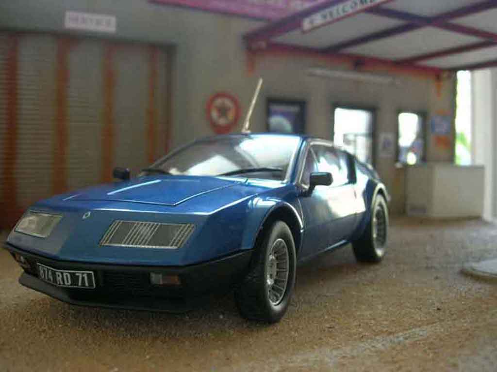 Alpine A310 1/18 Norev blu modellino in miniatura