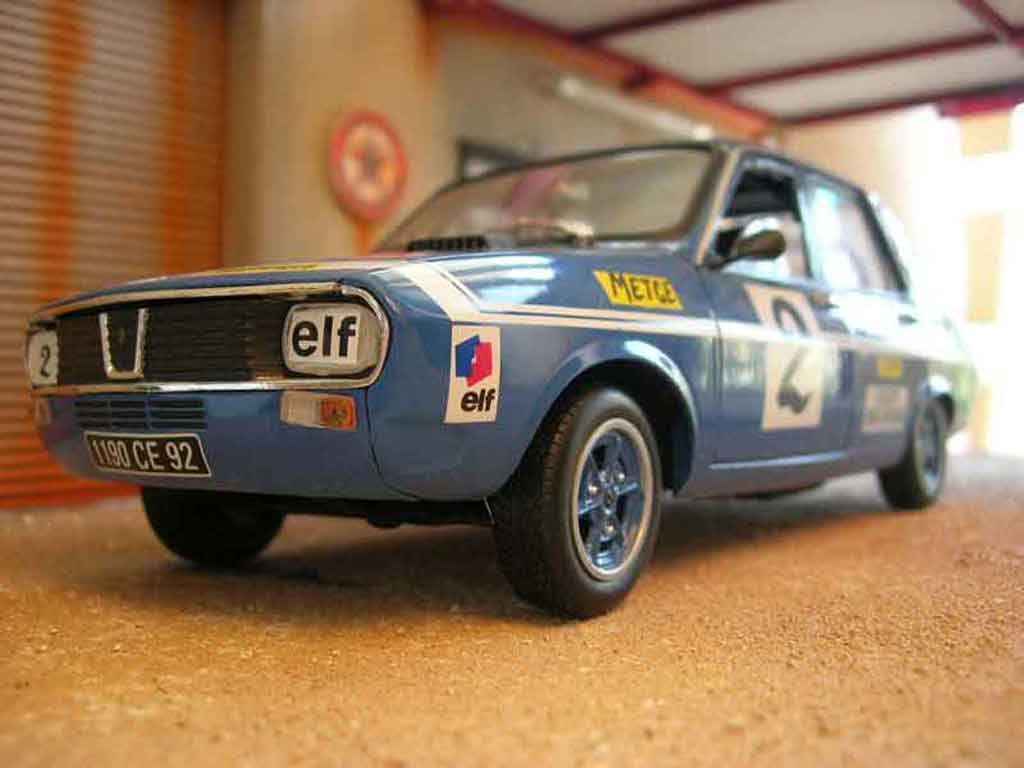 Renault 12 Gordini 1/18 Solido Gordini rallye #2 blu modellino in miniatura